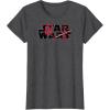 imageStar Wars  Darth Vader Logo TShirtDark Heather Grey