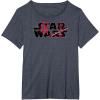 imageStar Wars  Darth Vader Logo TShirtHeather Blue
