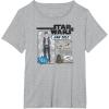 imageStar Wars  Han Solo Action Figure TShirtHeather Grey