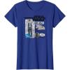 imageStar Wars  Han Solo Action Figure TShirtRoyal Blue