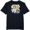 imageStar Wars  Han Solo Chewbacca Millennium Falcon TShirtBlack