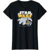 imageStar Wars  Han Solo Chewbacca Millennium Falcon TShirtBlack