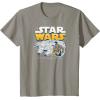 imageStar Wars  Han Solo Chewbacca Millennium Falcon TShirtSlate Grey