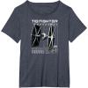 imageStar Wars  Tie Fighter TShirtHeather Blue