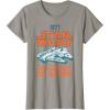 imageStar Wars 1977 Millennium Falcon Retro TShirtSlate Grey