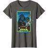 imageStar Wars A New Hope Darth Vader 70s Retro TShirtAsphalt Grey