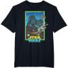 imageStar Wars A New Hope Darth Vader 70s Retro TShirtBlack