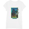 imageStar Wars A New Hope Darth Vader 70s Retro TShirtWhite