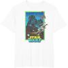 imageStar Wars A New Hope Darth Vader 70s Retro TShirtWhite