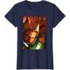 imageStar Wars Ahsoka Tano Power of the Galaxy Lightsaber TShirtNavy Blue