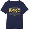 imageStar Wars Best Amigo in the Galaxy Friend Birthday Spanish TShirtNavy Blue