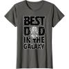 imageStar Wars Best Dad in the Galaxy Darth Vader TShirtAsphalt Grey
