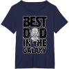 imageStar Wars Best Dad in the Galaxy Darth Vader TShirtNavy Blue