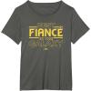 imageStar Wars Best Fianc in the Galaxy Birthday Engagement TShirtAsphalt Grey