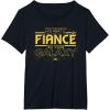 imageStar Wars Best Fianc in the Galaxy Birthday Engagement TShirtBlack