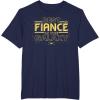 imageStar Wars Best Fianc in the Galaxy Birthday Engagement TShirtNavy Blue