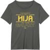 imageStar Wars Best Hija in the Galaxy Family Trip Spanish TShirtAsphalt Grey