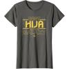 imageStar Wars Best Hija in the Galaxy Family Trip Spanish TShirtAsphalt Grey