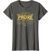 imageStar Wars Best Padre in the Galaxy Birthday Da del Padre TShirtAsphalt Grey