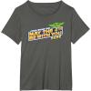 imageStar Wars Day May the 4th Be With You 2025 Grogu Logo TShirtAsphalt Grey