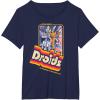 imageStar Wars Droids The Adventures of R2D2 ampamp C3PO Vintage TShirtNavy Blue