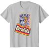 imageStar Wars Droids The Adventures of R2D2 ampamp C3PO Vintage TShirtSilver Grey