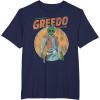 imageStar Wars Greedo Shot First Retro TShirt TShirtNavy Blue