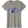 imageStar Wars Logo Millennium Falcon and Death Star TShirtSlate Grey