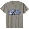 imageStar Wars Logo Millennium Falcon and Death Star TShirtSlate Grey