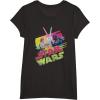 imageStar Wars Luke Skywalker vs Darth Vader Duel Retro 1980 Vibe TShirtBlack