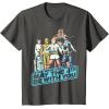 imageStar Wars May The Fourth Group Shot Retro Poster TShirtAsphalt Grey