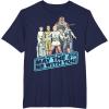 imageStar Wars May The Fourth Group Shot Retro Poster TShirtNavy Blue