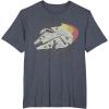 imageStar Wars Millennium Falcon Retro May The 4th Be With You TShirtHeather Blue