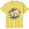 imageStar Wars Millennium Falcon Retro May The 4th Be With You TShirtLemon Yellow