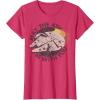 imageStar Wars Millennium Falcon Retro May The 4th Be With You TShirtRed Heather