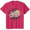 imageStar Wars Millennium Falcon Retro May The 4th Be With You TShirtRed Heather