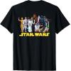 imageStar Wars Original Trilogy Character Group Matching 2Sided TShirtBlack