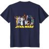 imageStar Wars Original Trilogy Character Group Matching 2Sided TShirtNavy Blue