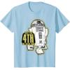 imageStar Wars R2D2 May The 4th Be With You Sticker TShirtBaby Blue