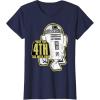 imageStar Wars R2D2 May The 4th Be With You Sticker TShirtNavy Blue