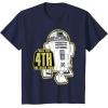 imageStar Wars R2D2 May The 4th Be With You Sticker TShirtNavy Blue