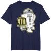 imageStar Wars R2D2 May The 4th Be With You Sticker TShirtNavy Blue