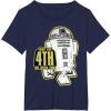 imageStar Wars R2D2 May The 4th Be With You Sticker TShirtNavy Blue