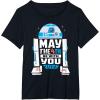 imageStar Wars R2D2 May the 4th Be With You 2025 Star Wars Day TShirtBlack