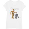 imageStar Wars R2D2 and C3PO Besties TShirtWhite