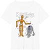 imageStar Wars R2D2 and C3PO Besties TShirtWhite