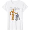 imageStar Wars R2D2 and C3PO Besties TShirtWhite