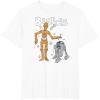 imageStar Wars R2D2 and C3PO Besties TShirtWhite
