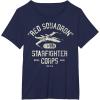 imageStar Wars Rebel XWing Starfighter Corps Collegiate Disney TShirtNavy Blue