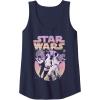 imageStar Wars Retro Gradient Group Poster Tank TopNavy Blue